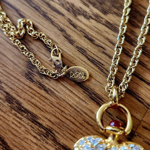 JOAN RIVERS Vintage Gold and Crystal Necklace from the Classics Collection - Picture 5 of 9